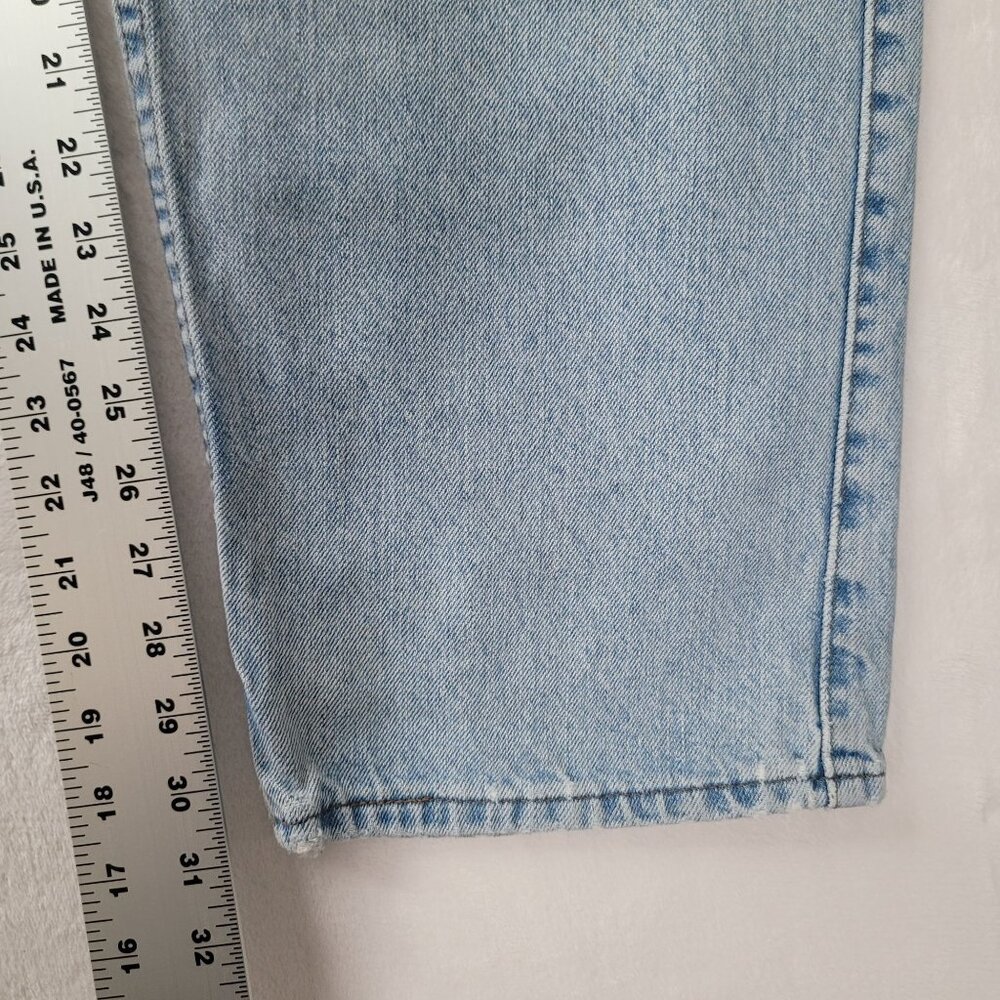 VTG 90's Levi's Silver Tab Men's Loose Fit Light Blue Denim Jeans Size 38x32 USA - Picture 9 of 12